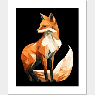 Fox Geometric Posters and Art